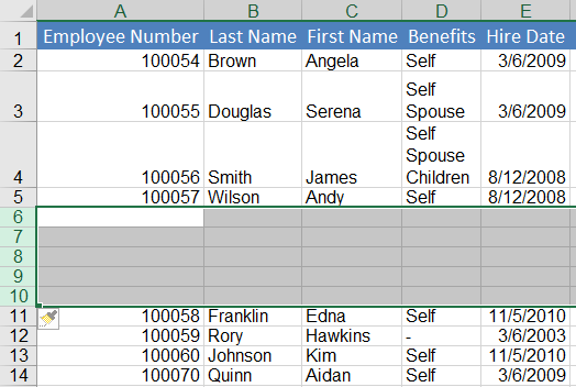 Arranging Excel Data 02